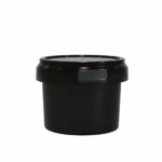 IML Round Tub with Lid 100 ml Black