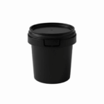 IML Round Tub with Lid 125 ml Black