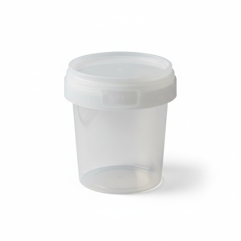 IML Round Tub with Lid 125 ml Transparent