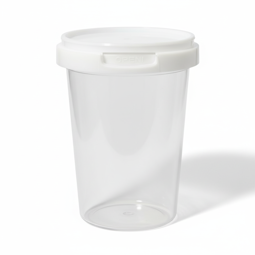 IML Round Tub with Lid 500 ml Transparent