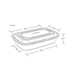 Mango Series 1250 ml Dimensions