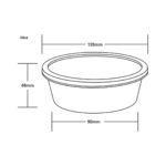 Round Series 10 OZ Dimensions