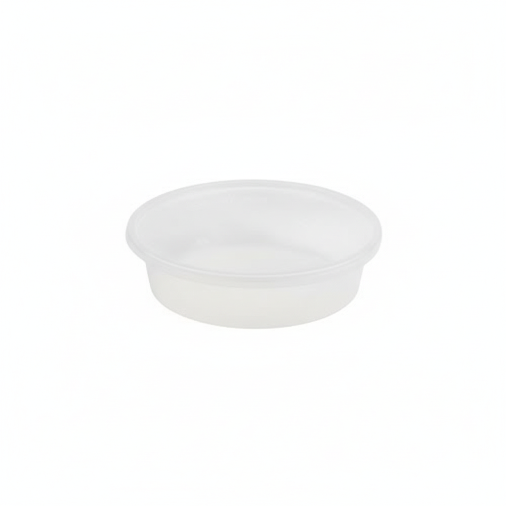 Round Series 8 OZ Flat Transparent