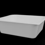 GN Pans: DP1/2-100 mm White