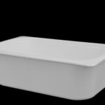 GN Pans: DP1/4-080 mm White