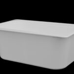 GN Pans: DP1/4-100 mm White