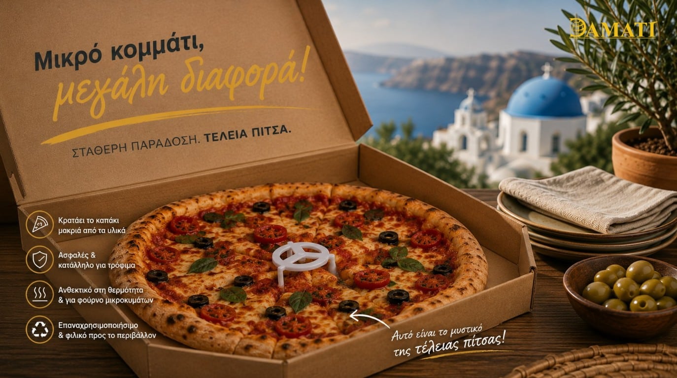 Pizza saver stand για κουτιά πίτσας στην Ελλάδα – Damati
