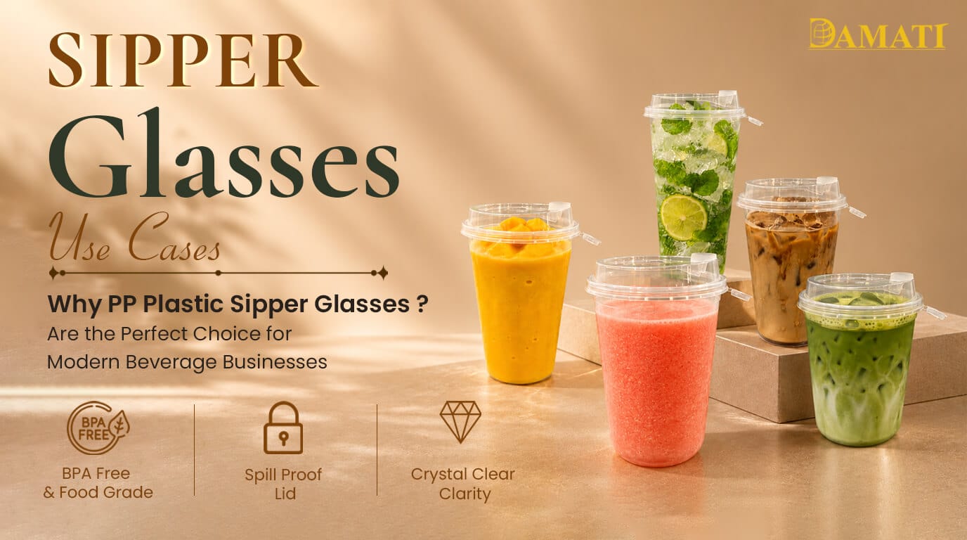 PP plastic sipper glasses for beverage businesses - Damati