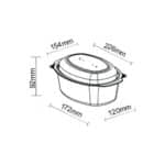 Cherry Series 1250 ml Dimensions - Damati