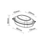 Cherry Series Food Container 750 ml Dimensions - Damati